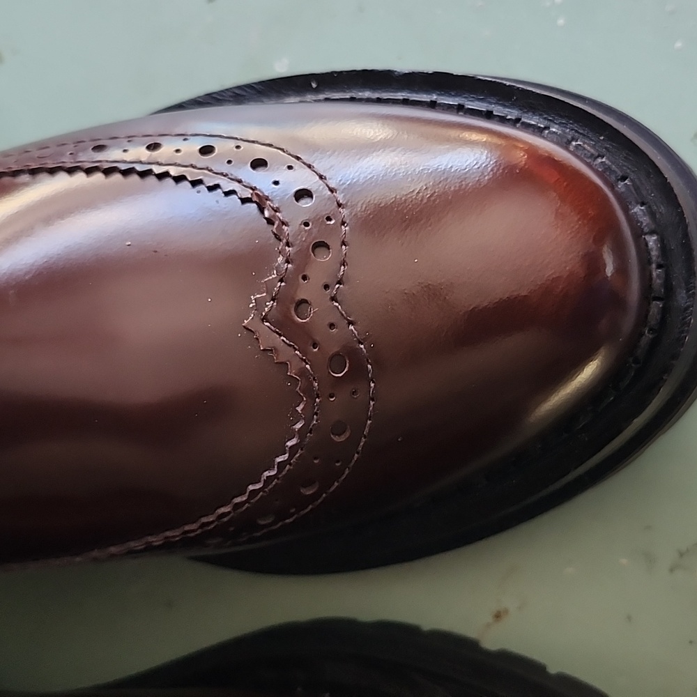 BibiLou Lianna Patent Leather Cognac Ankle Boots Size 38 - Picture 5 of 16